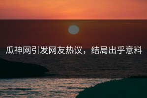 瓜神网引发网友热议，结局出乎意料