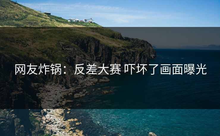 网友炸锅：反差大赛 吓坏了画面曝光