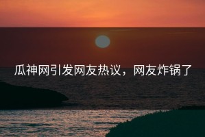 瓜神网引发网友热议，网友炸锅了