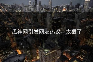 瓜神网引发网友热议，太狠了