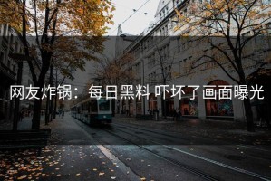 网友炸锅：每日黑料 吓坏了画面曝光
