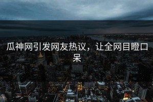 瓜神网引发网友热议，让全网目瞪口呆